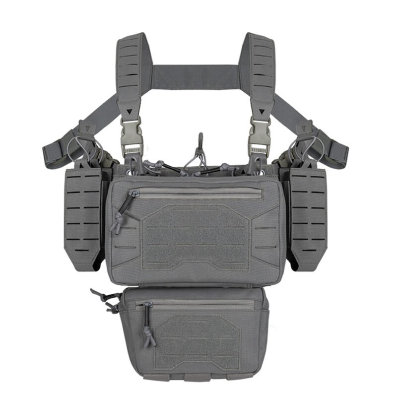 Red Rescue Chest Rig Armorguard Laser-cut Molle Chest Rig With Pouches