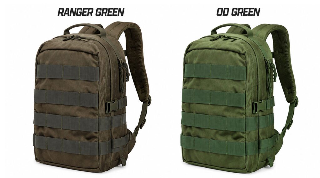 Разница между цветами «Ranger Green» и «OD Green»